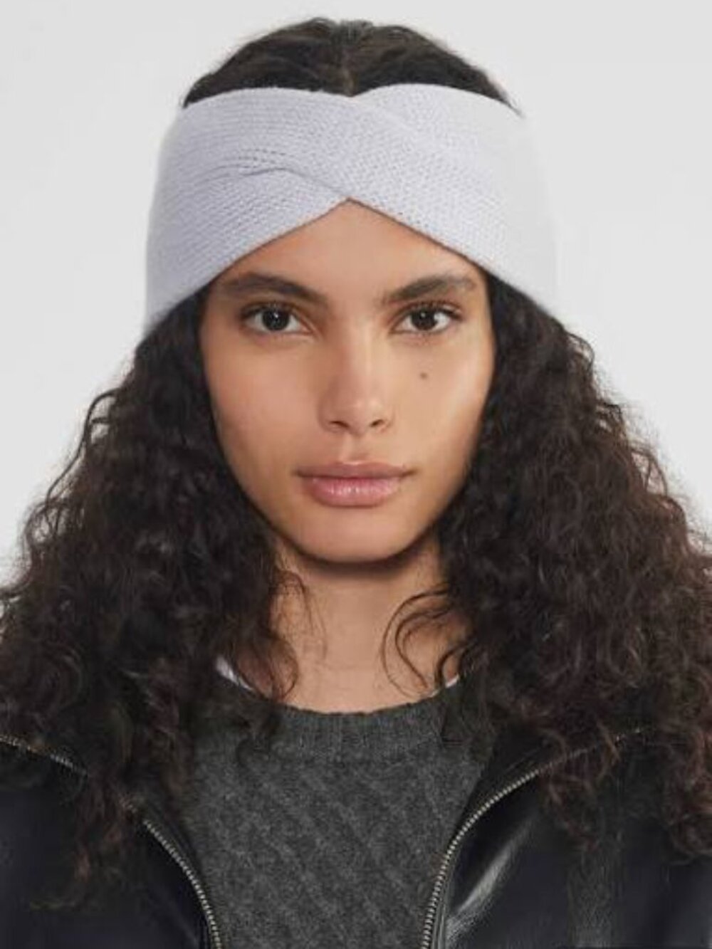 Sunday Best by Aritzia Gray Knit Twist Headband / Ear Warmer